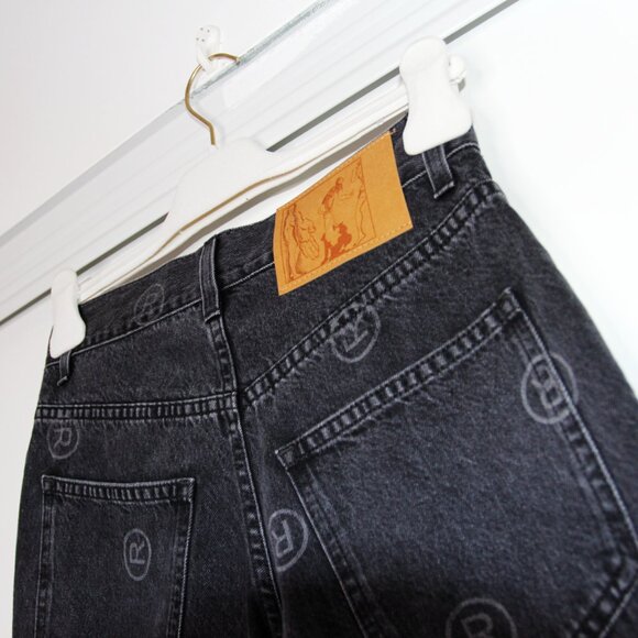 BNWT SS22 MARTINE ROSE ALL OVER LOGO JEANS XS - Picture 5 of 14